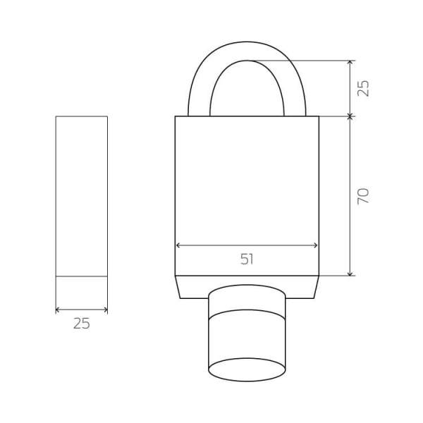 SimonsVoss Digitales Vorhängeschloss MobileKey